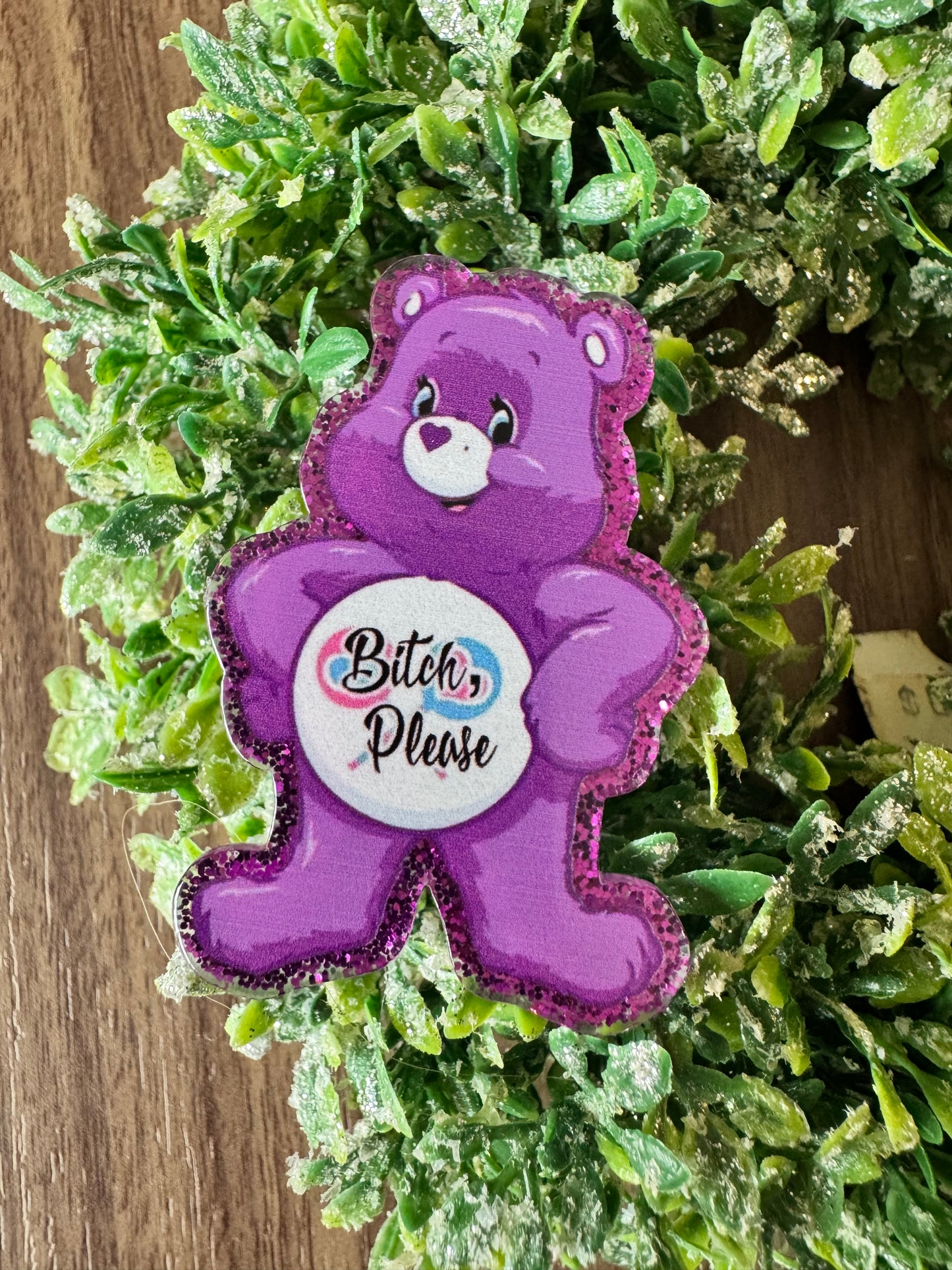 Purple Swear Bear Acrylic