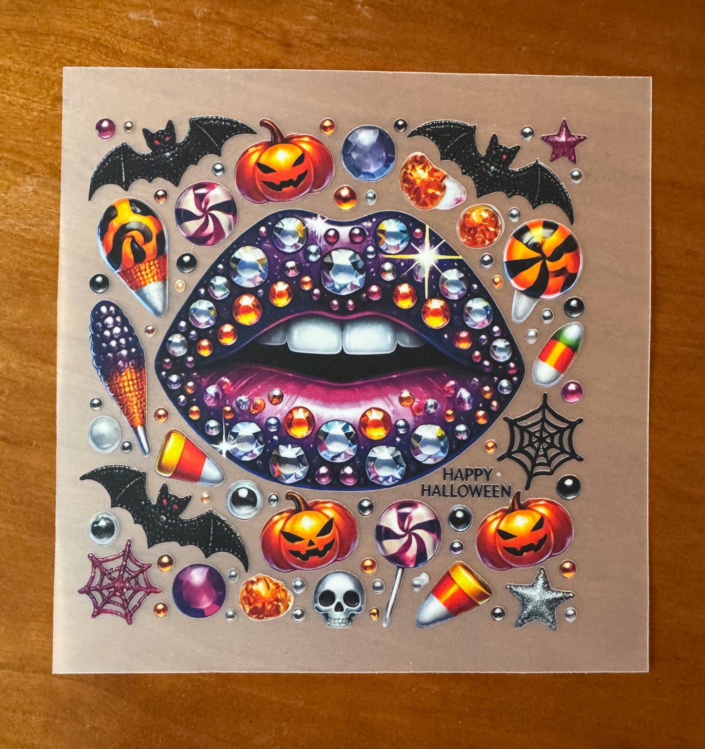 Halloween Lips Transfer
