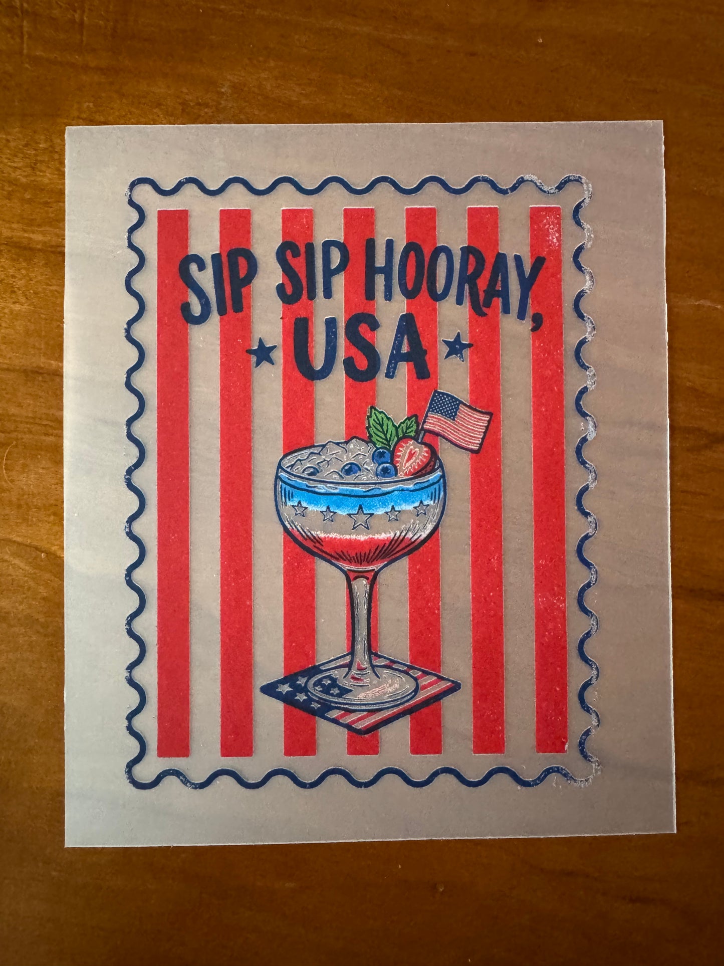 Sip Sip Hooray USA Transfer