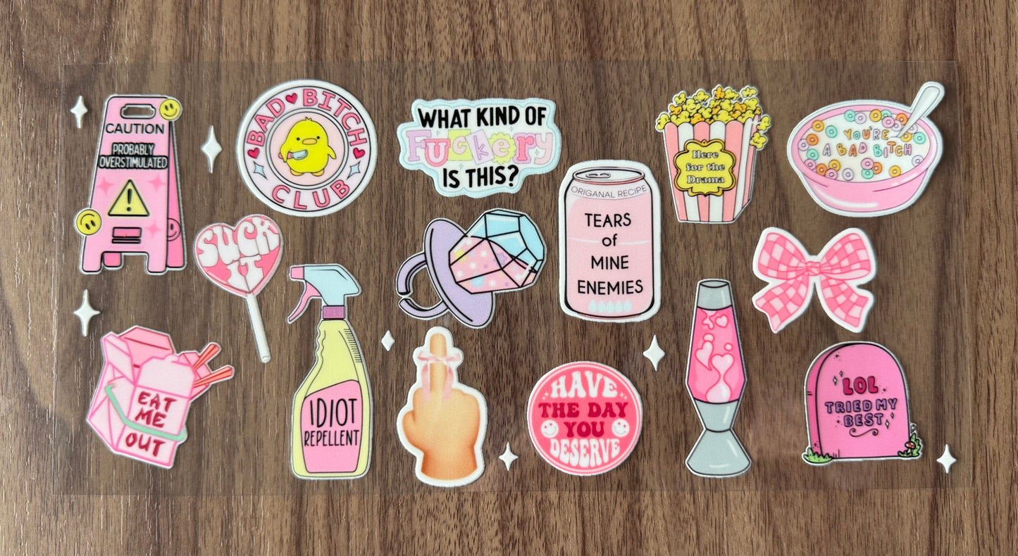 Funny Sassy Girly Cup Wrap