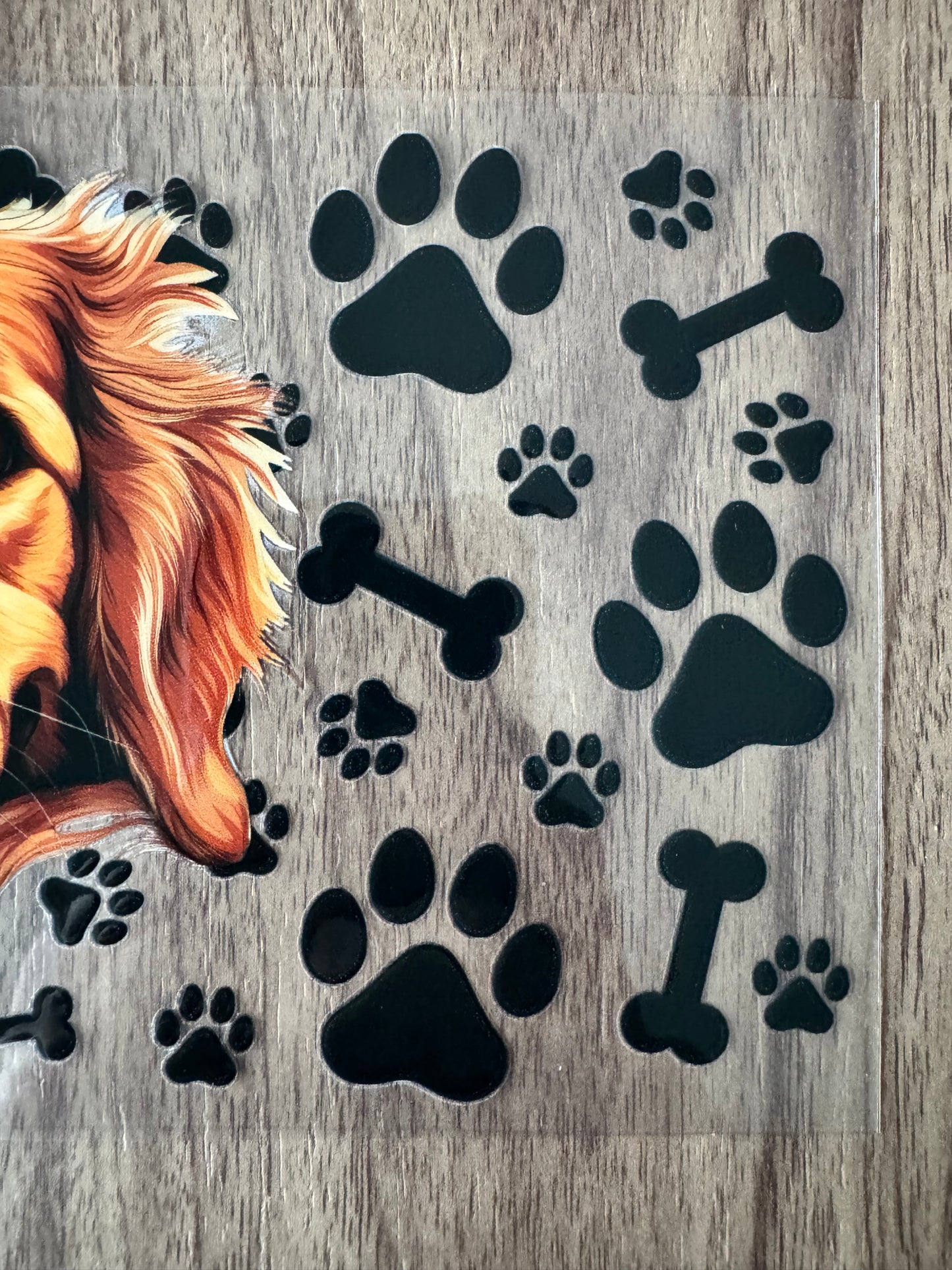 Golden Retriever Paws Cup Wrap