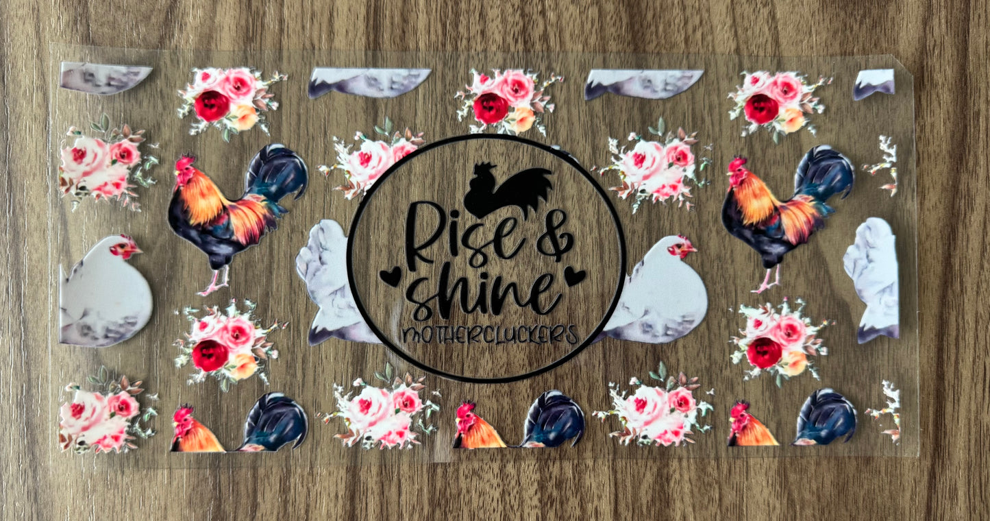 Rise & Shine Mothercluckers Cup Wrap