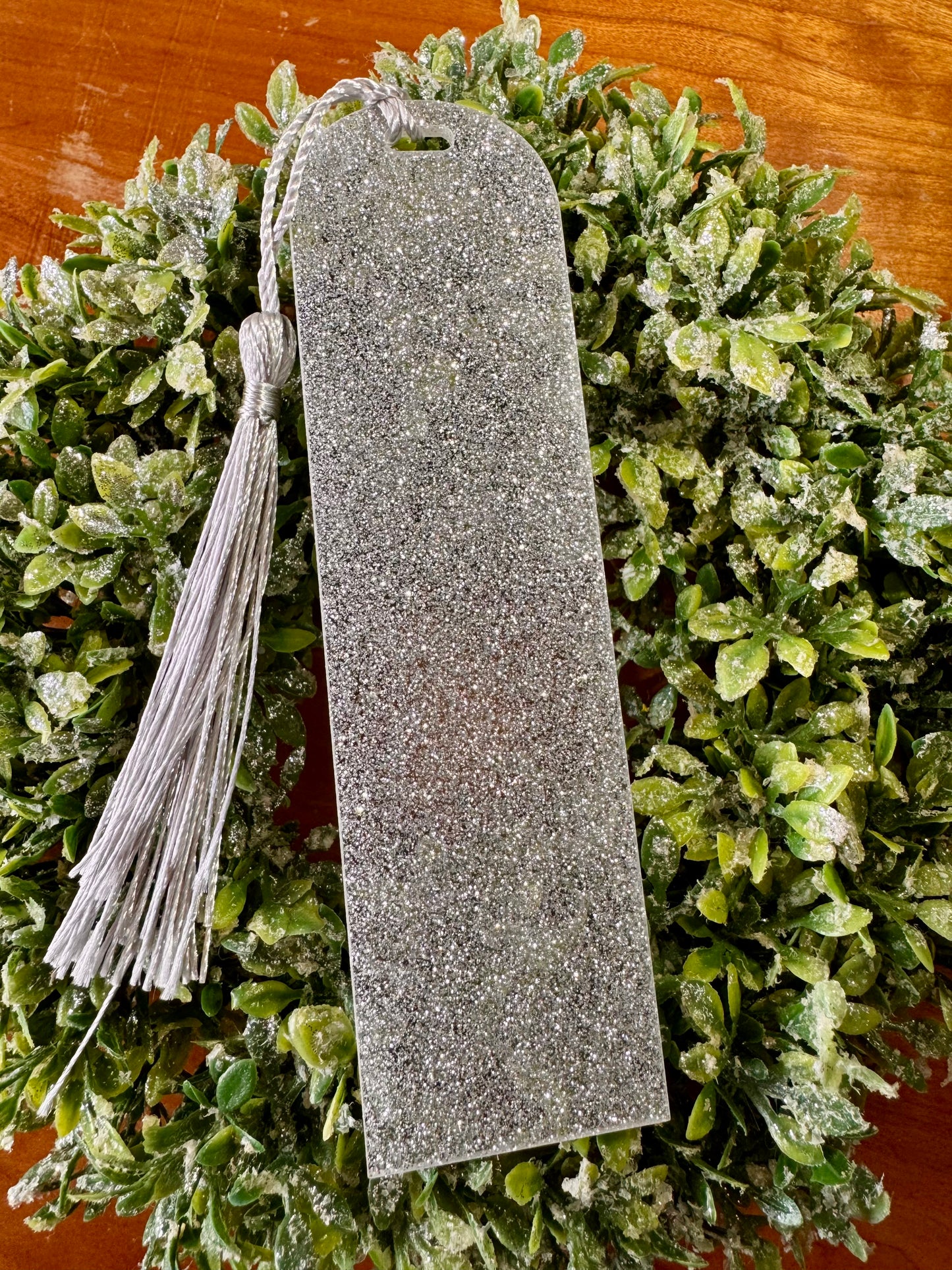 Silver Sparkly Bookmark