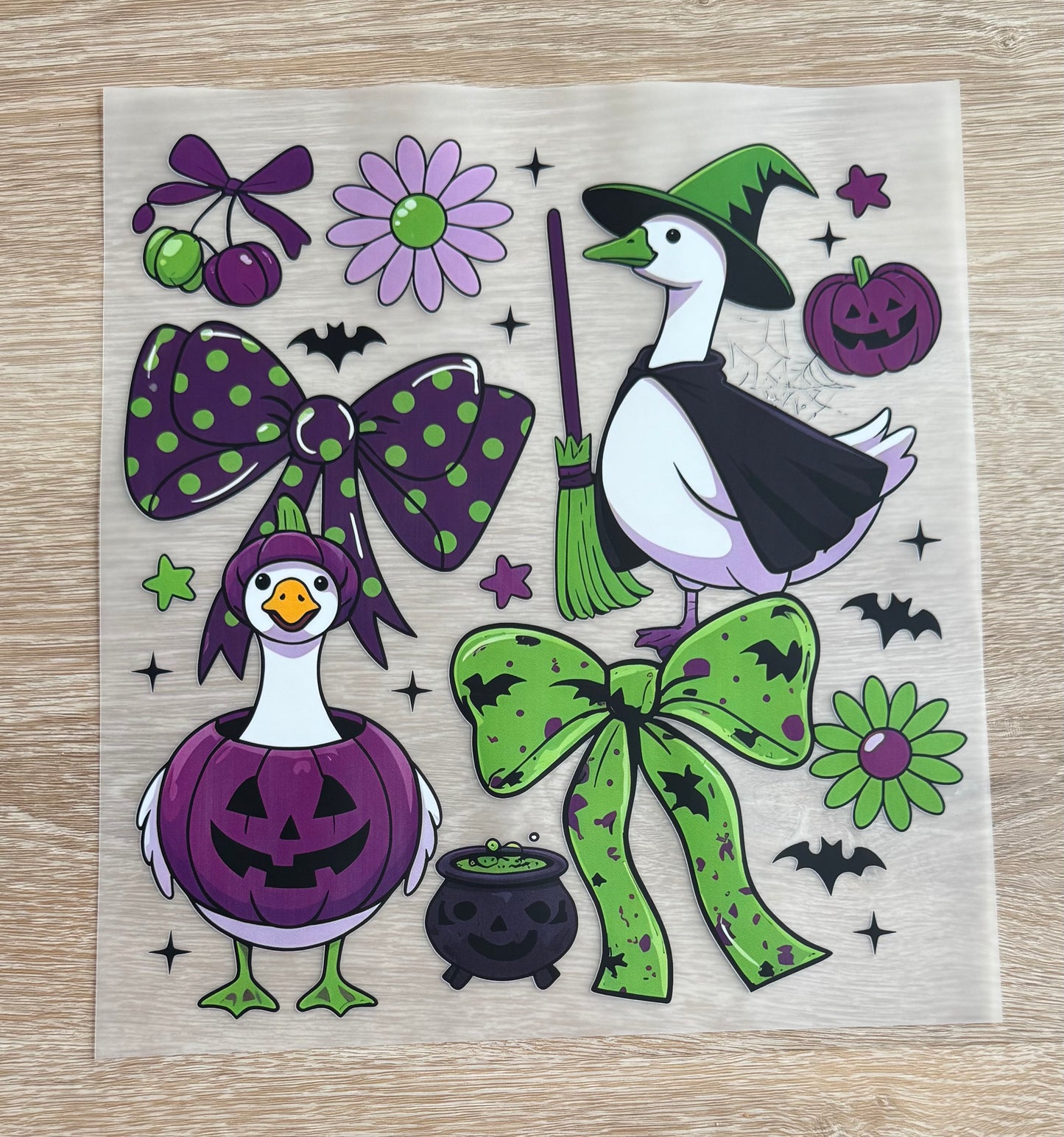Cute Halloween Geese Transfer