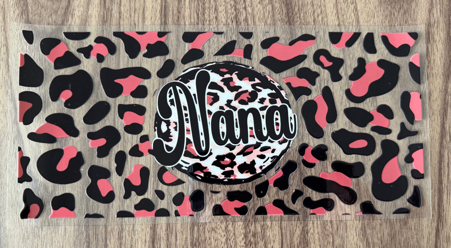 Leopard Print Nana Cup Wrap