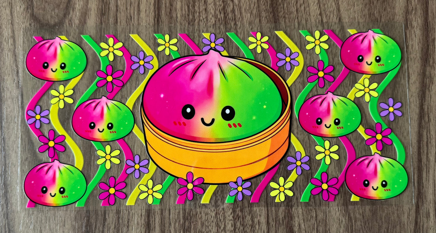 Green & Pink Dumpling Cup Wrap