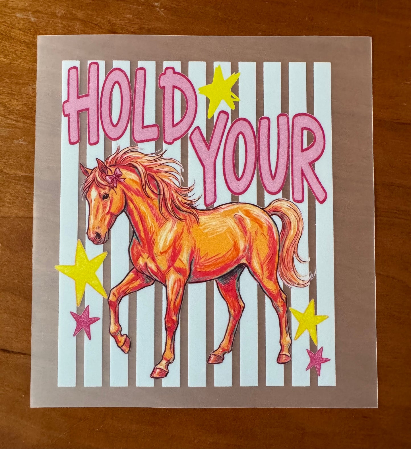 Hold Your Horses Transfer