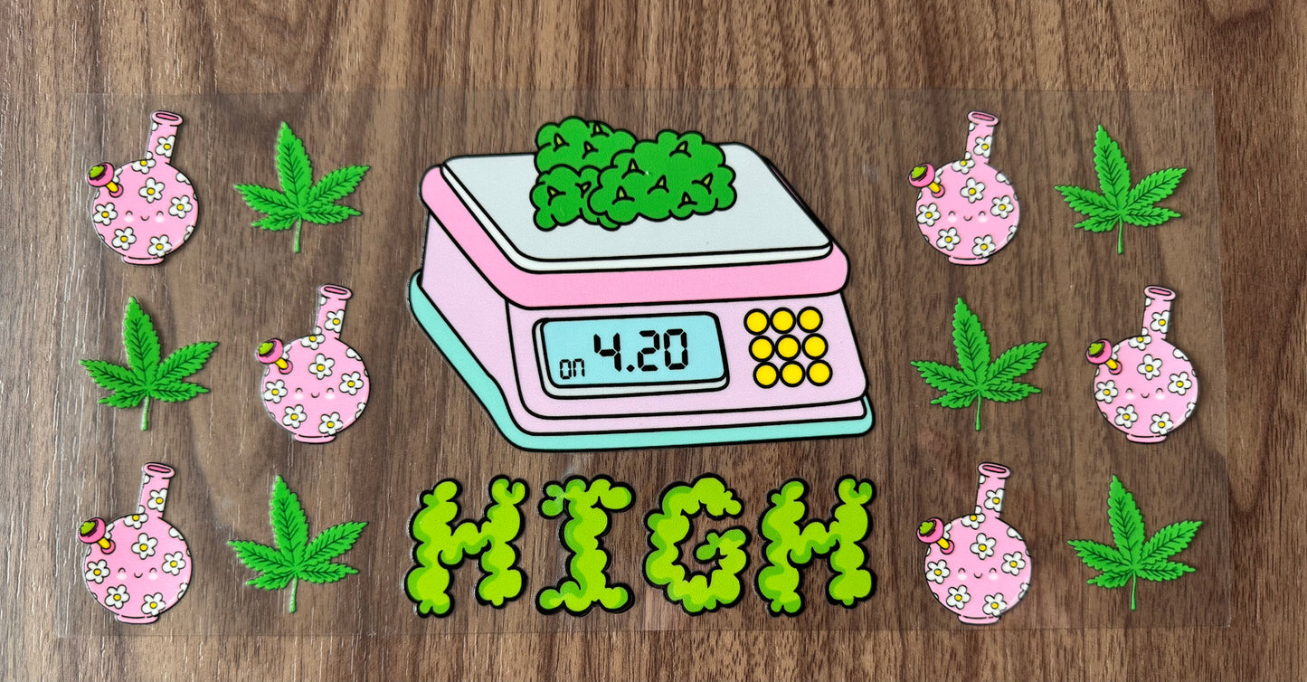 Funny 420 Scale Cup Wrap