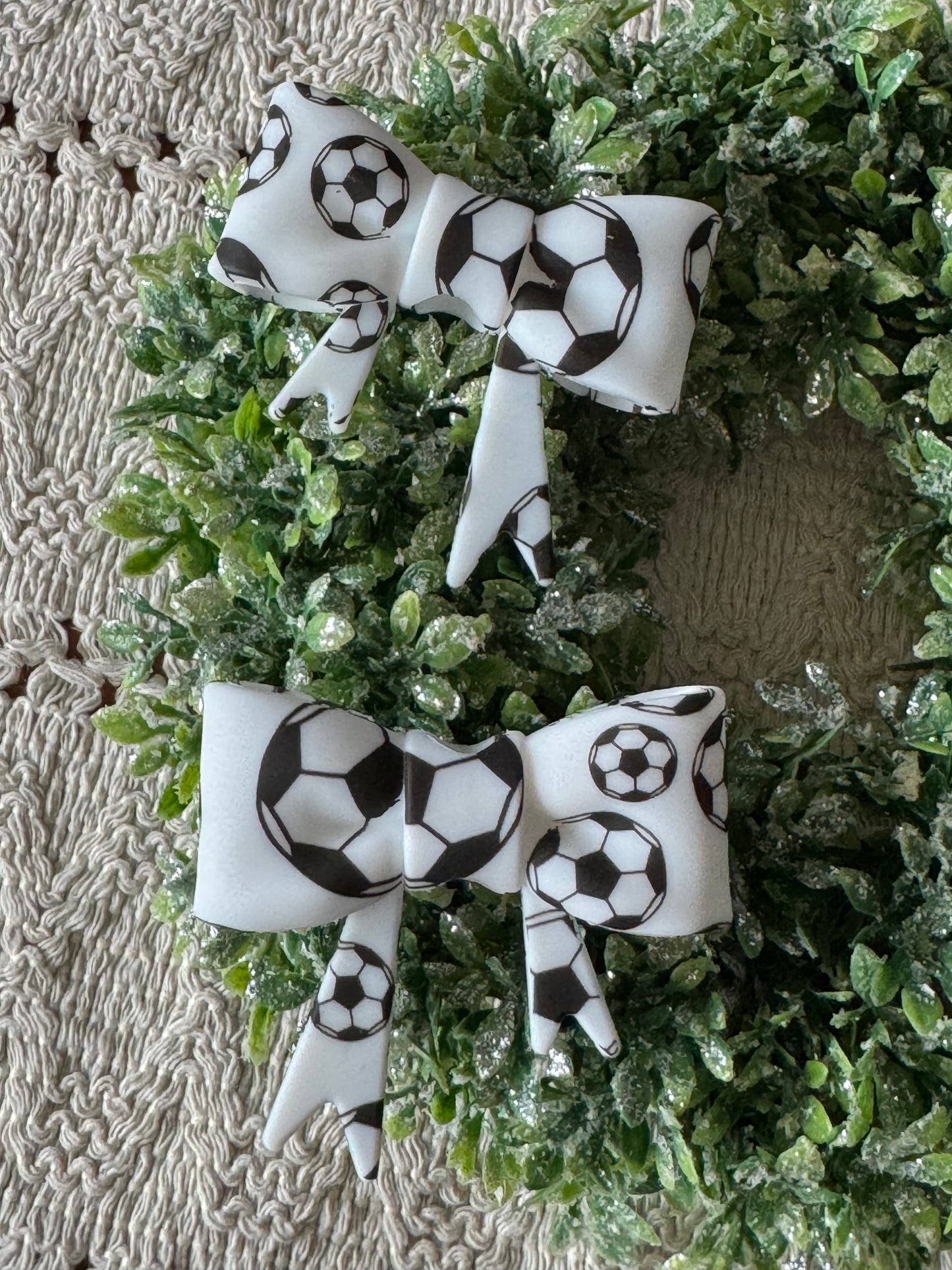 Soccer Ball Bow Focal