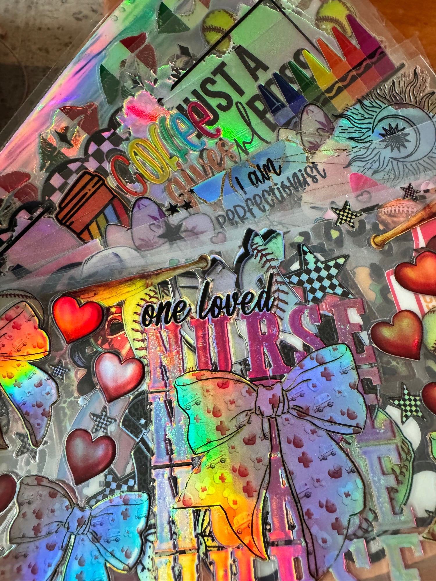 16oz Holographic UV DTF Cup Wraps