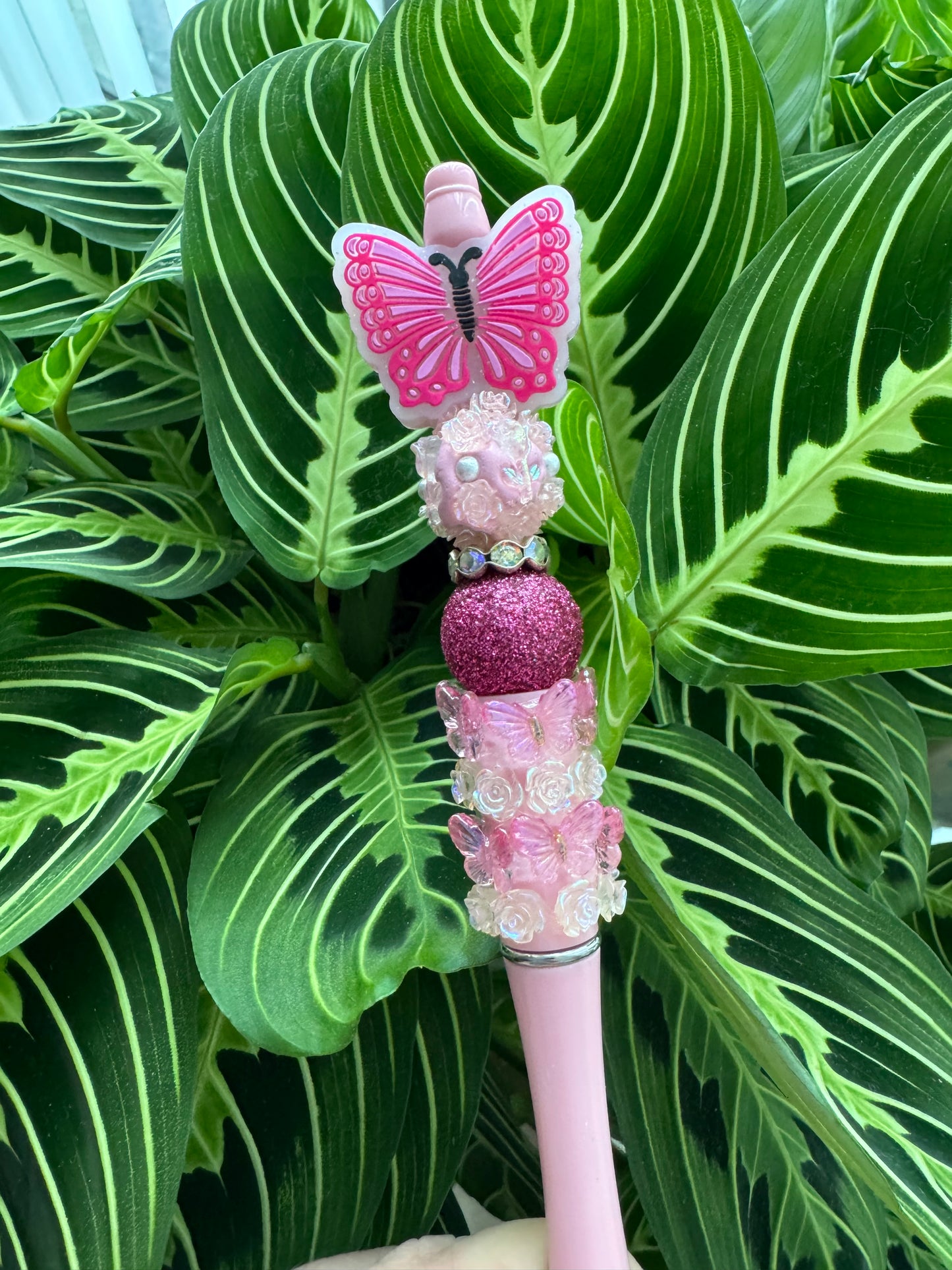 Pink Butterfly Pen
