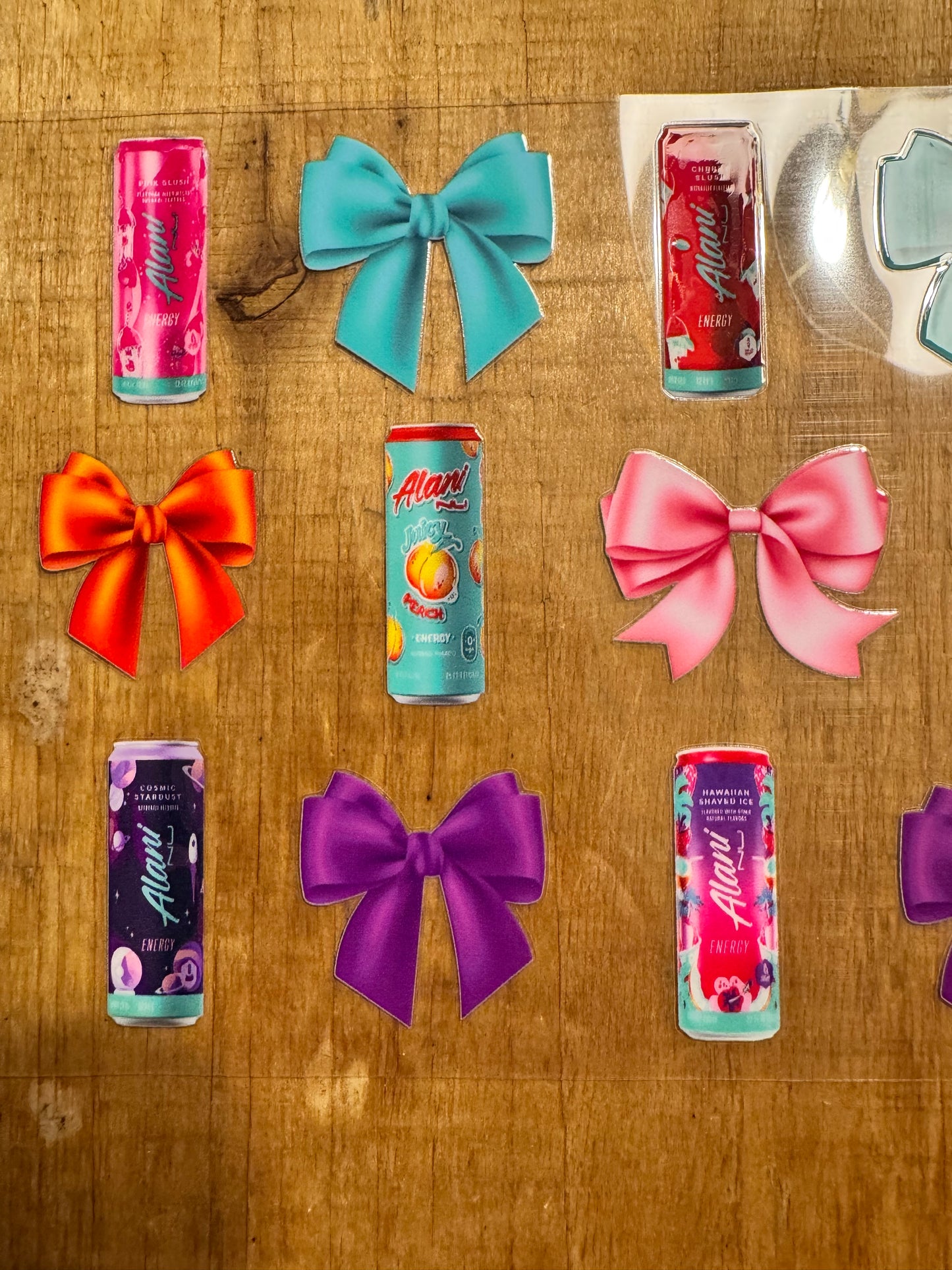 Colorful Energy Drinks Cup Wrap