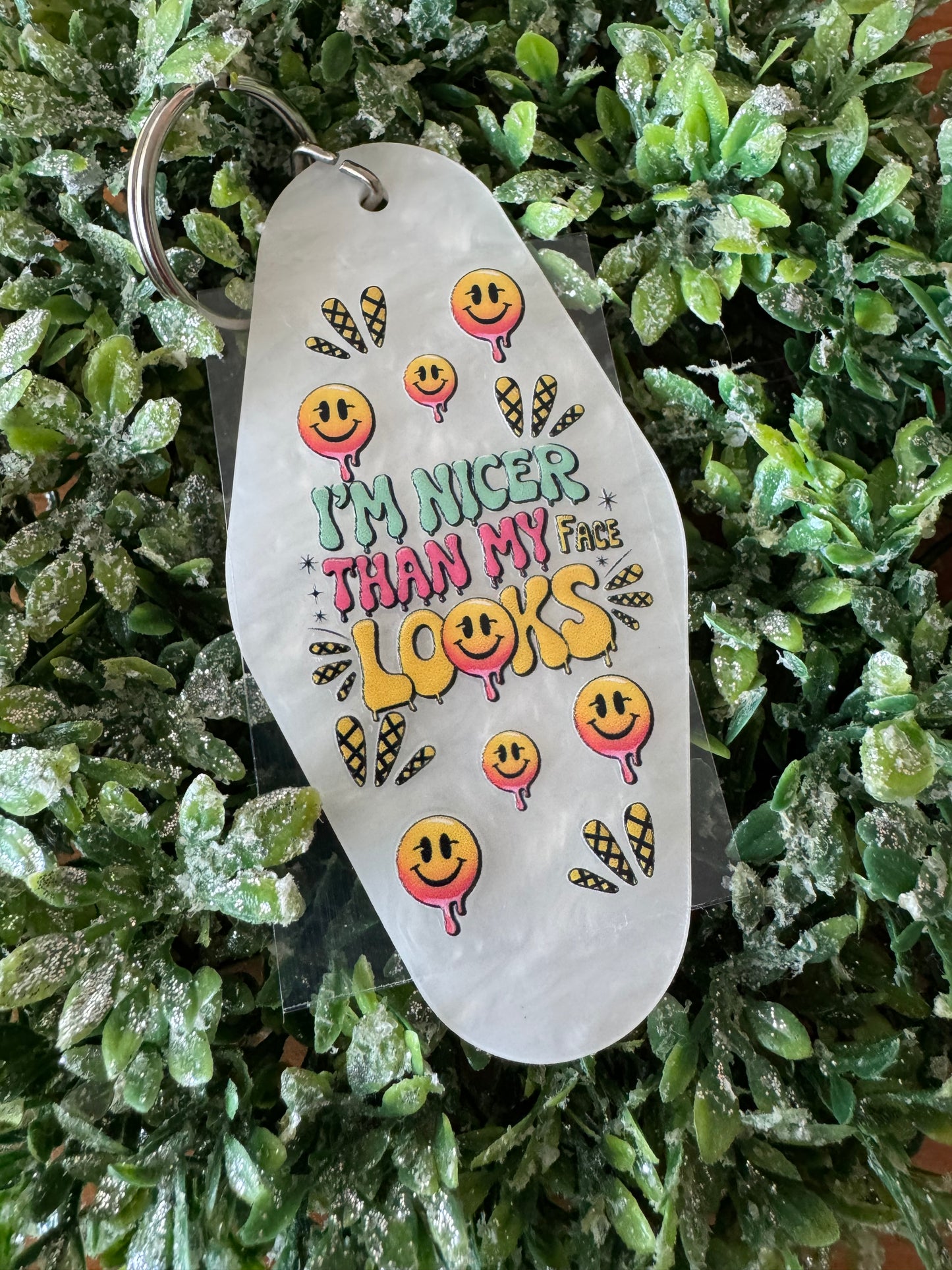 Nicer Than Face Looks Keychain Decal