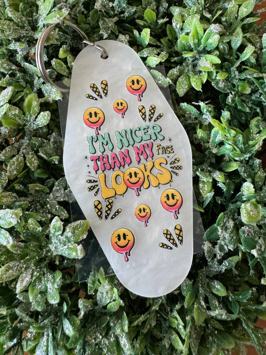 Nicer Than Face Looks Keychain Decal