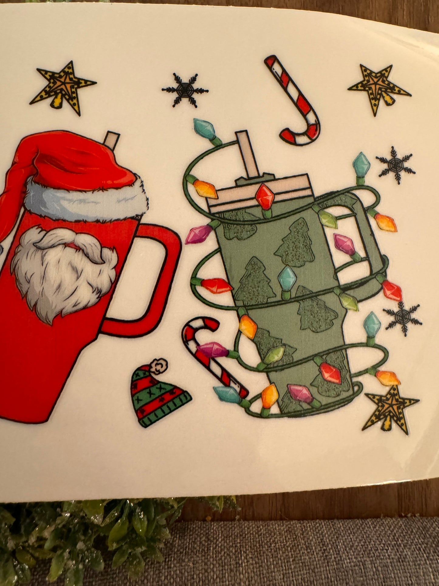 Tumbler Christmas Cup Wrap