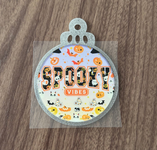 Spooky Vibes Circle Decal