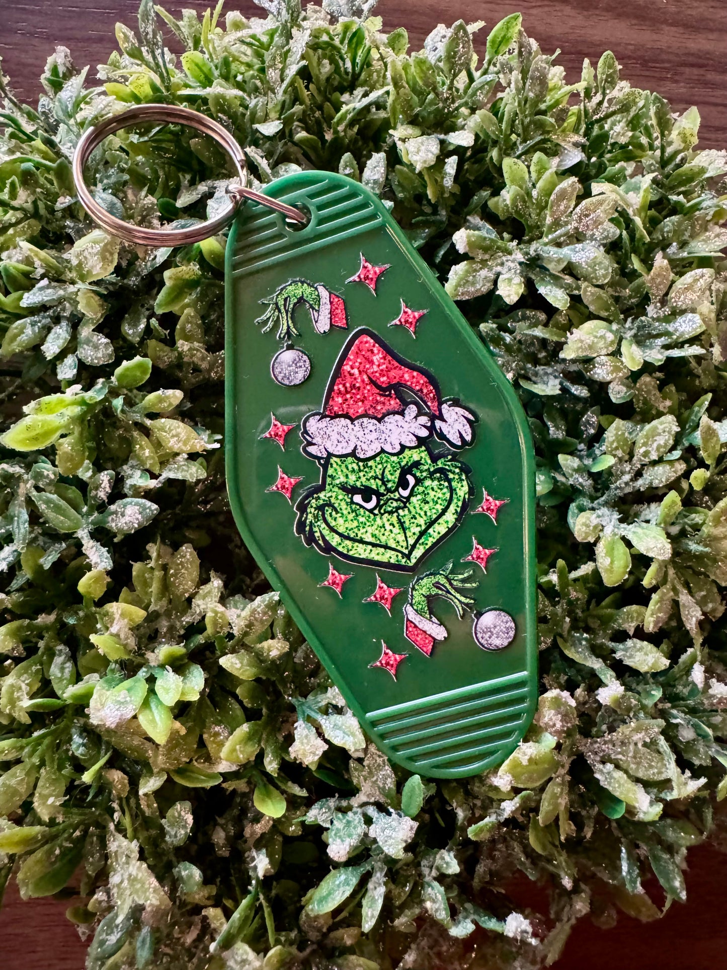 Sparkly Green Guy Keychain