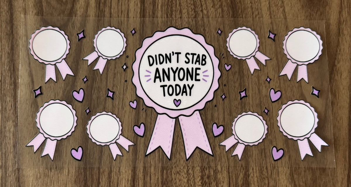 Didn’t Stab Anyone Cup Wrap