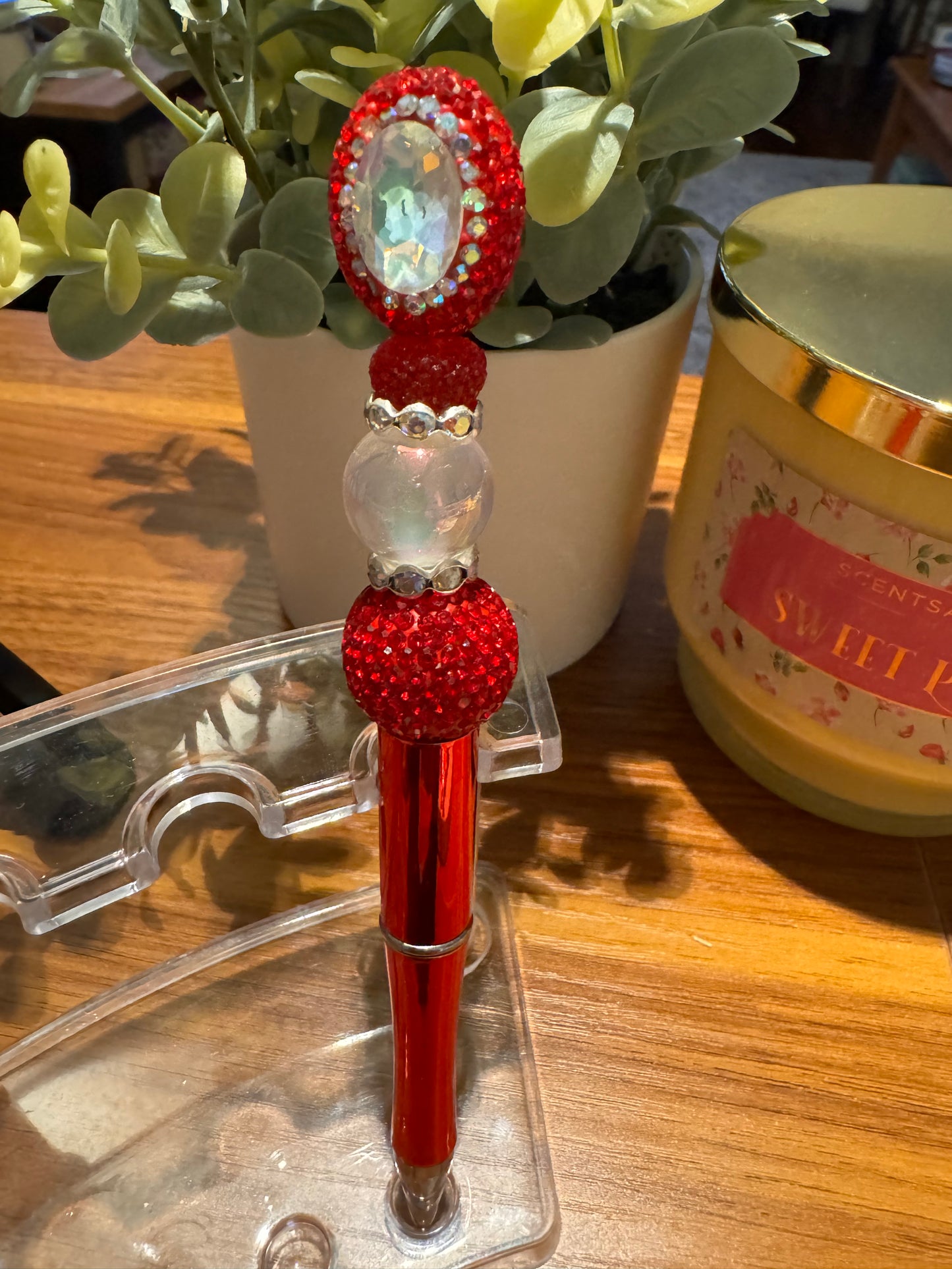 Red Crystal Pen