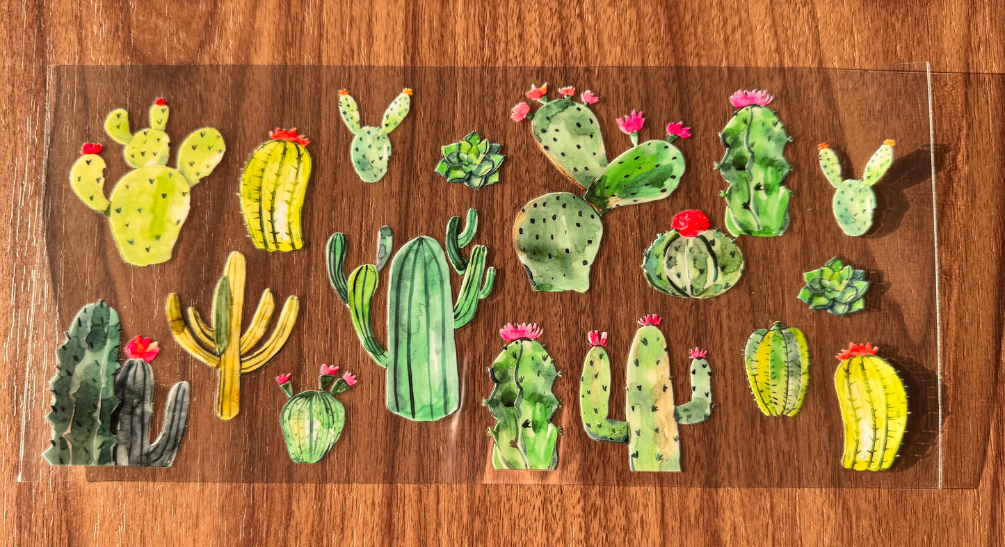 Colorful Cacti Cup Wrap