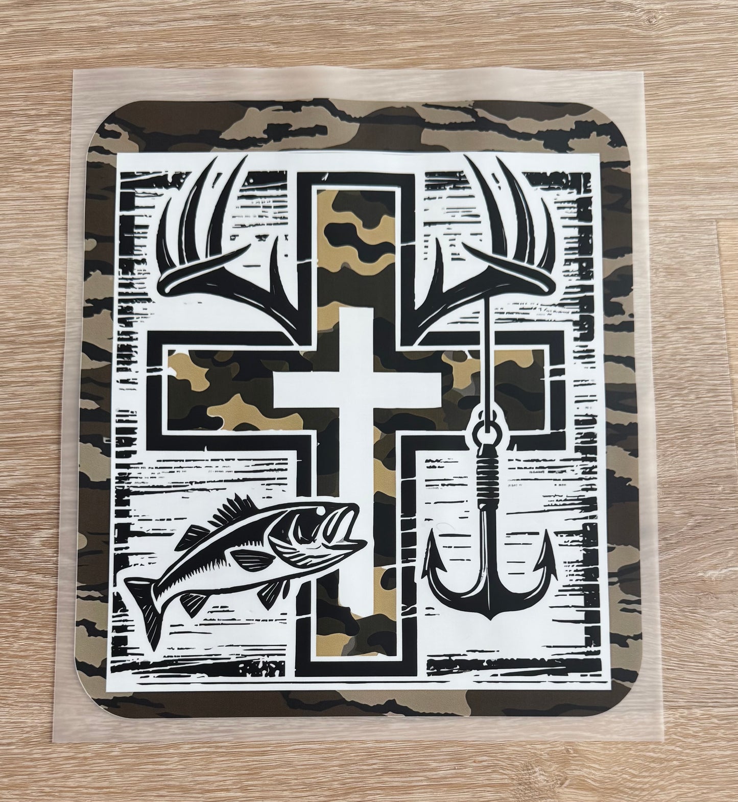 Camouflage Cross Transfer