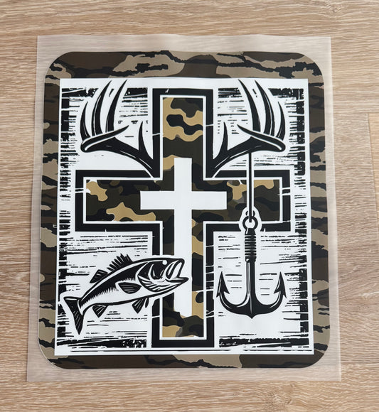 Camouflage Cross Transfer