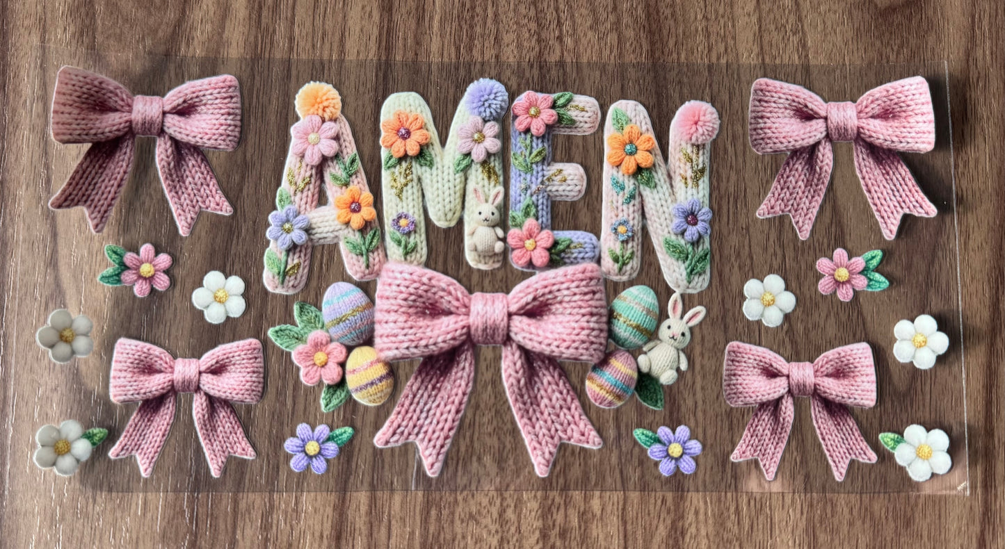 Flowery Woven Amen Cup Wrap