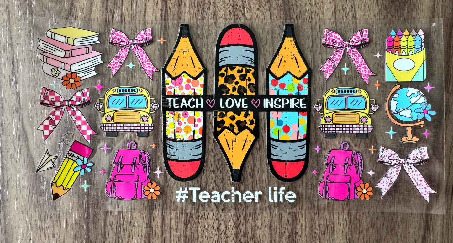 Teach Love Inspire Pencils Cup Wrap