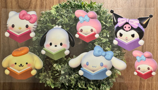 Reading Kawaii Characters Cup Wrap