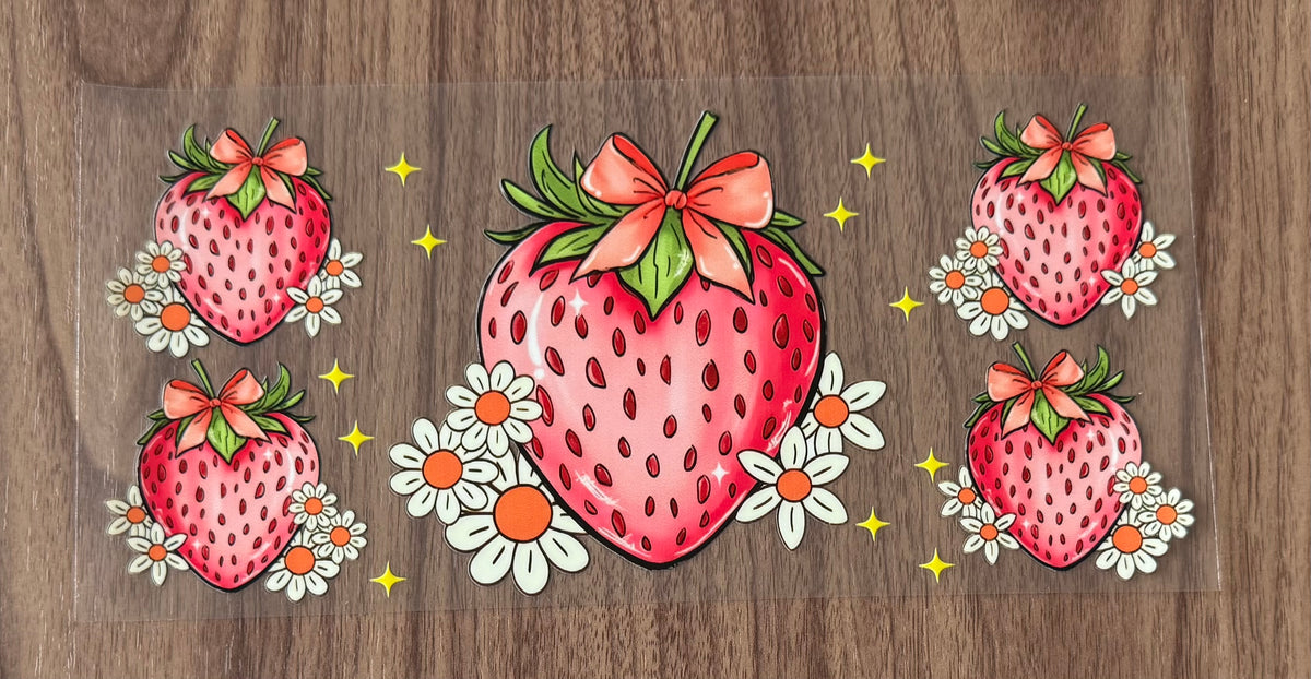 Cute Strawberry Cup Wrap