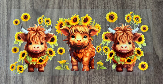 Sunflower Cows Cup Wrap