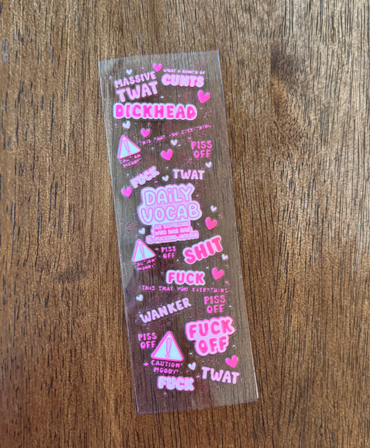 Swearing Daily Vocab Pen Wrap