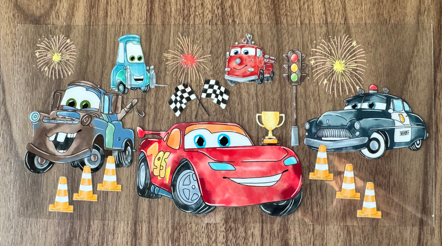 Vehicle Friends Cup Wrap