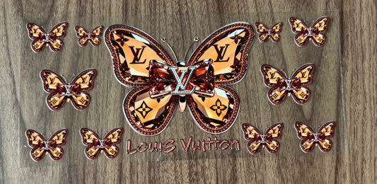 Bronze Loo Boujee Butterfly Cup Wrap