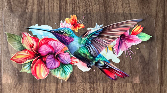 Colorful Hummingbird Cup Wrap