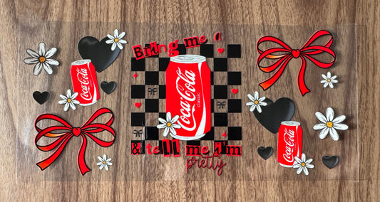 Checkered Red Soda Cup Wrap