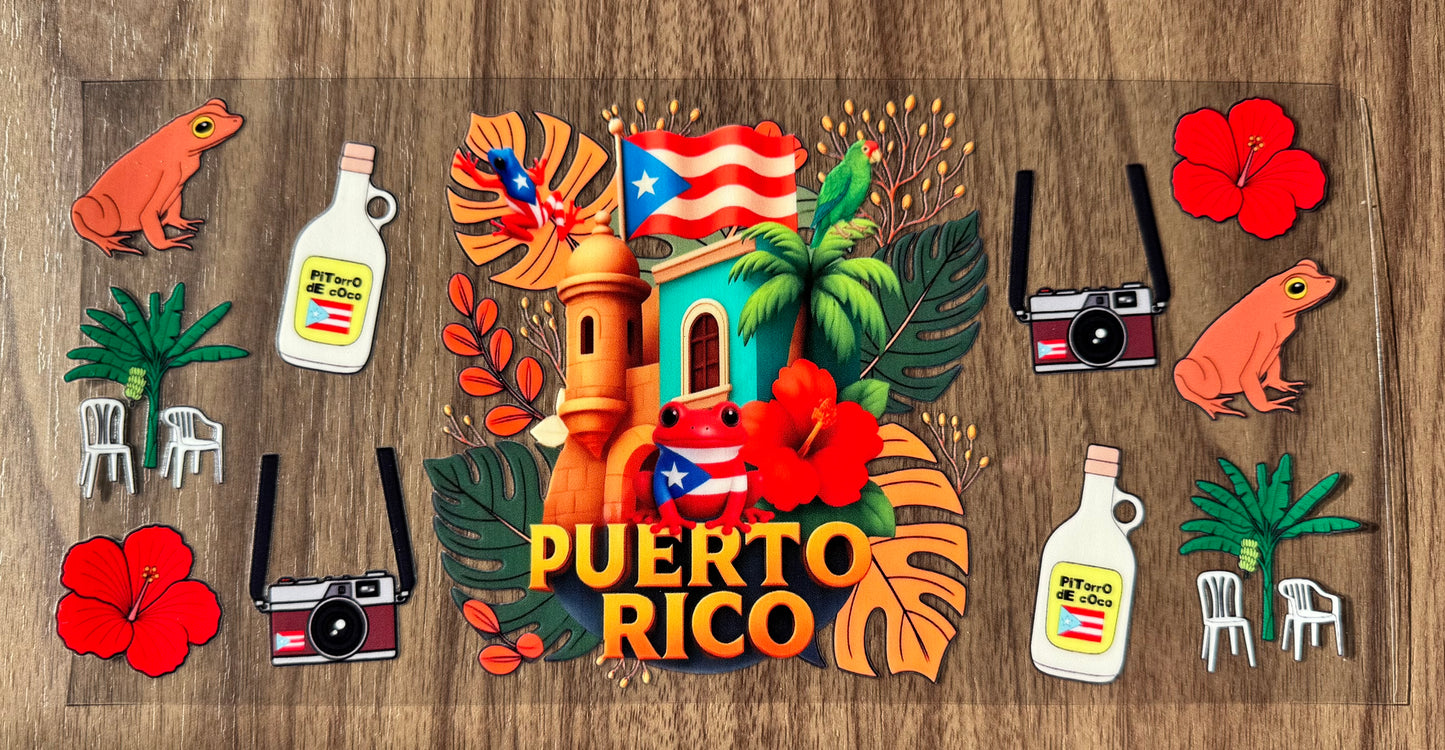 Bright Puerto Rico Cup Wrap