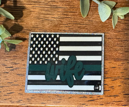 Wife Green Flag Acrylic