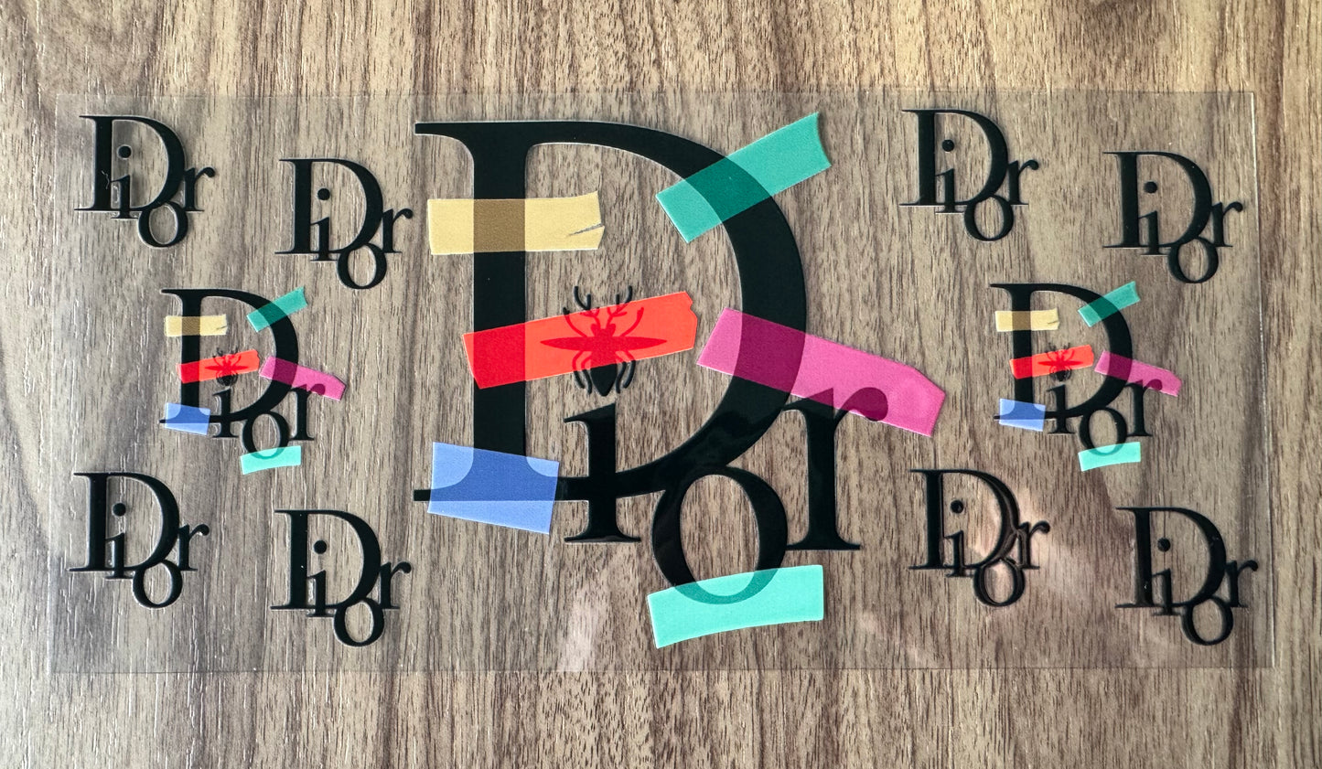 Colorful Tape D Boujee Cup Wrap