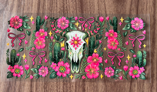 Desert Bull Skull Cup Wrap