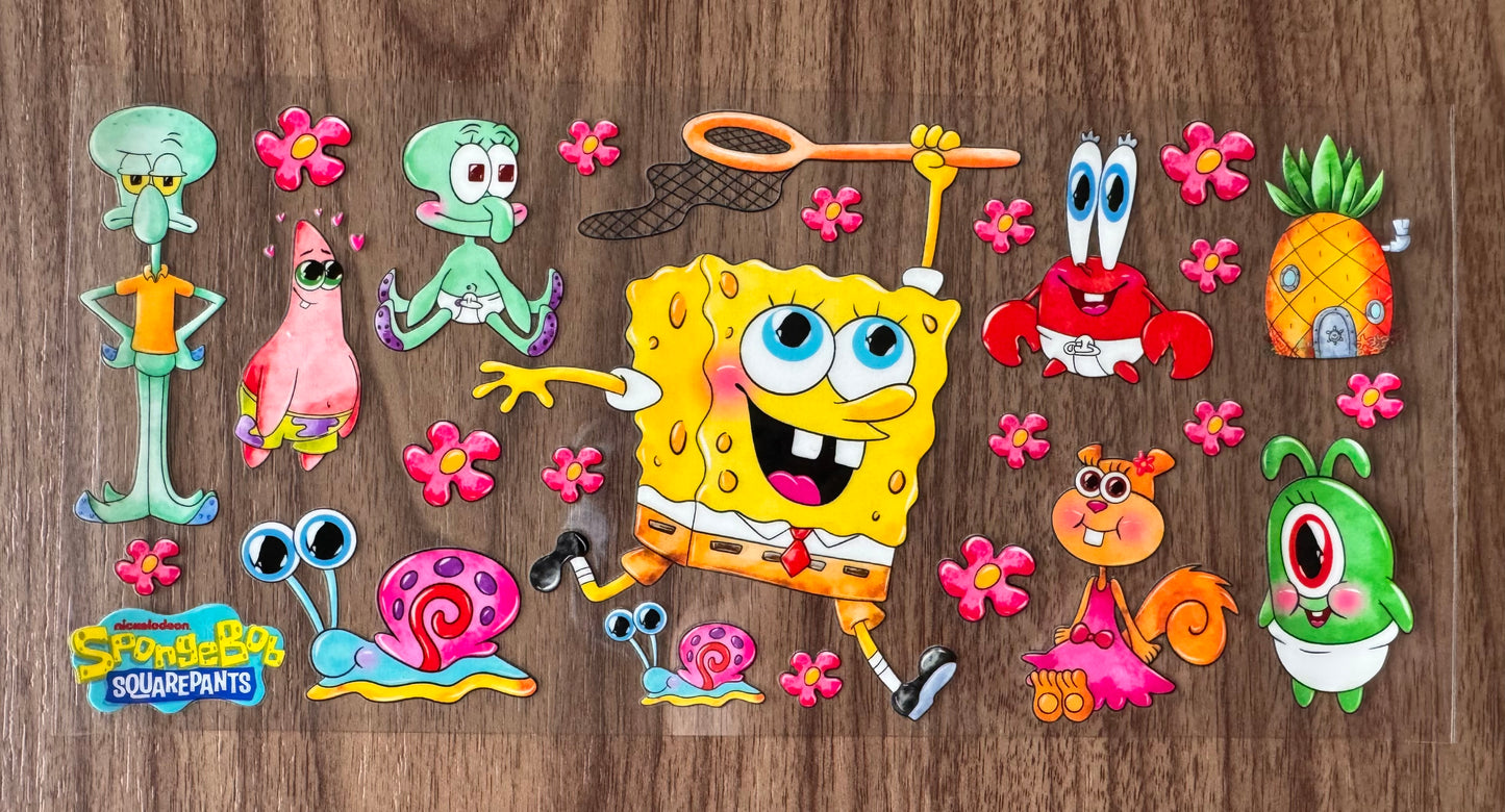 Young Playing Yellow Sponge Cup Wrap