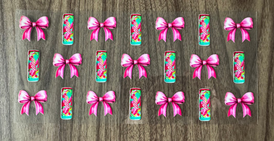 Pink/Colors Energy Drink Cup Wrap