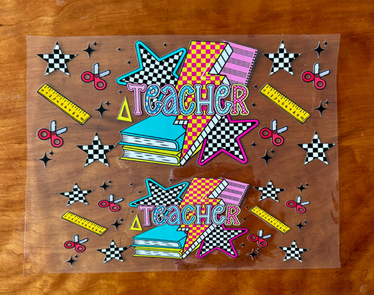 Teacher Stars Cup Wrap