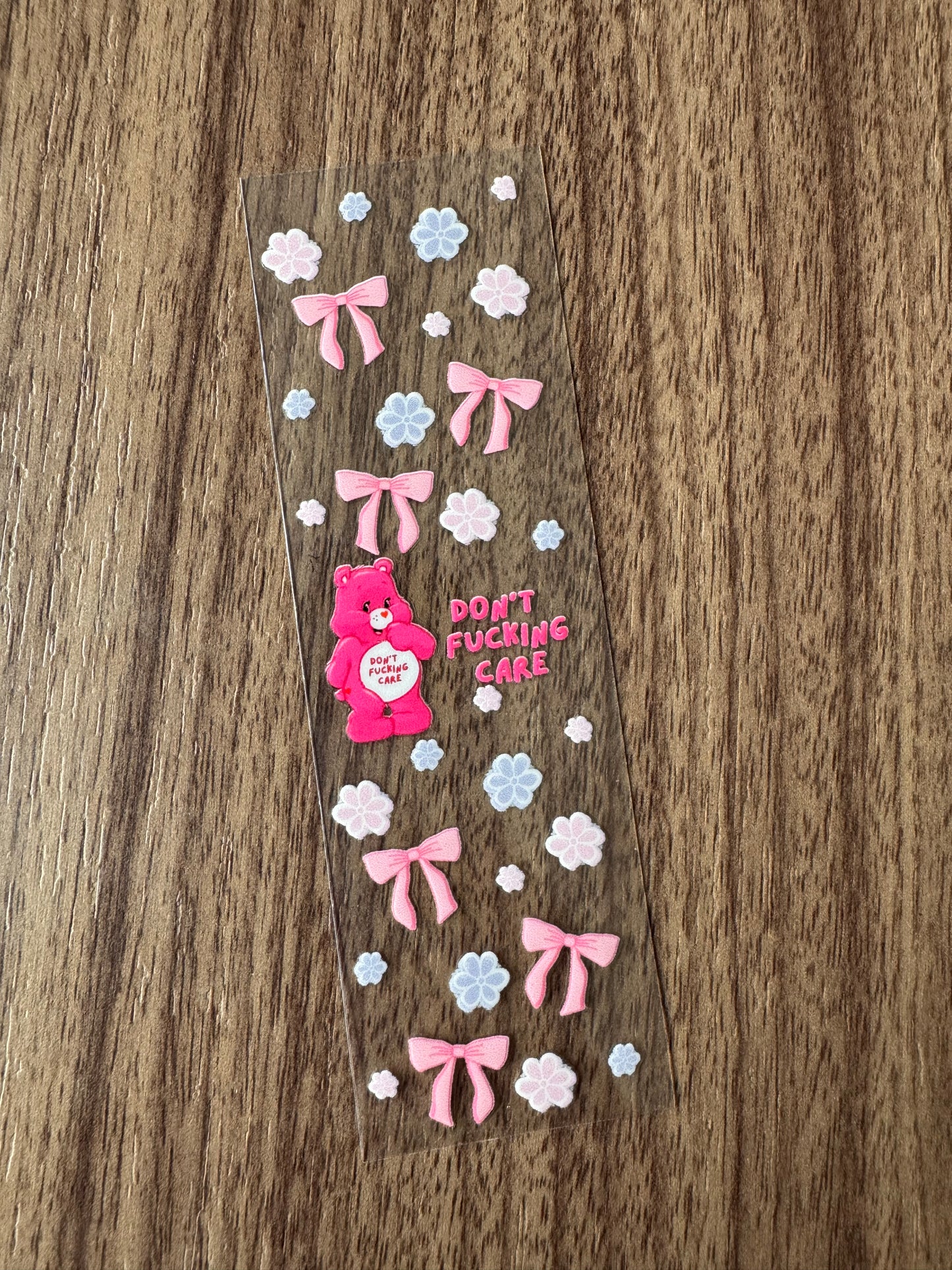 Hot Pink Bad Word Bear Pen Wrap