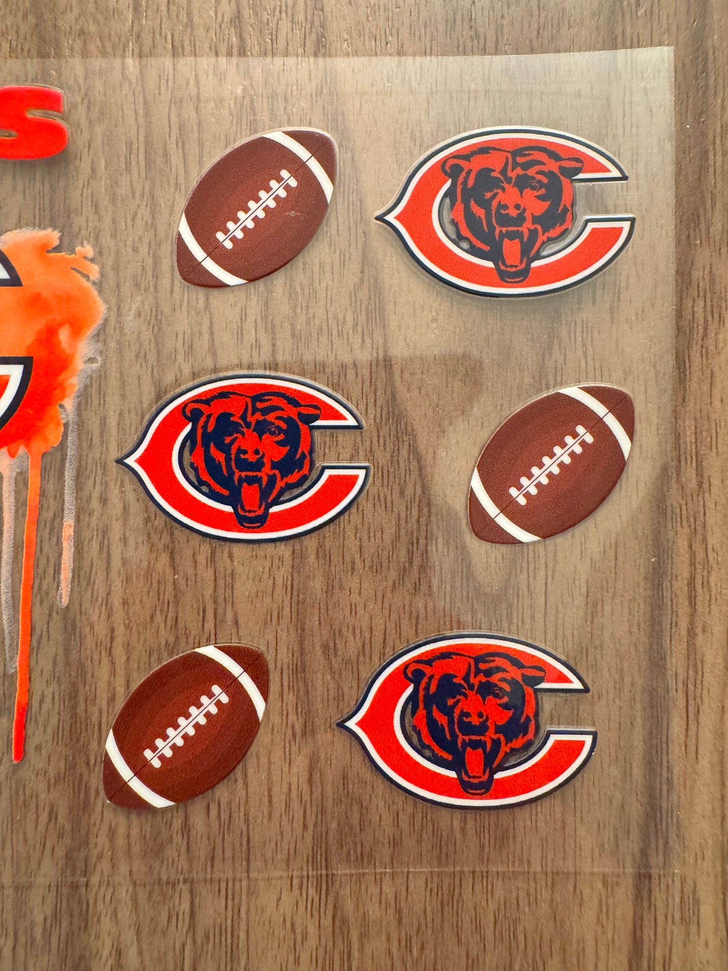 Chicago Football Painter Drip Cup Wrap