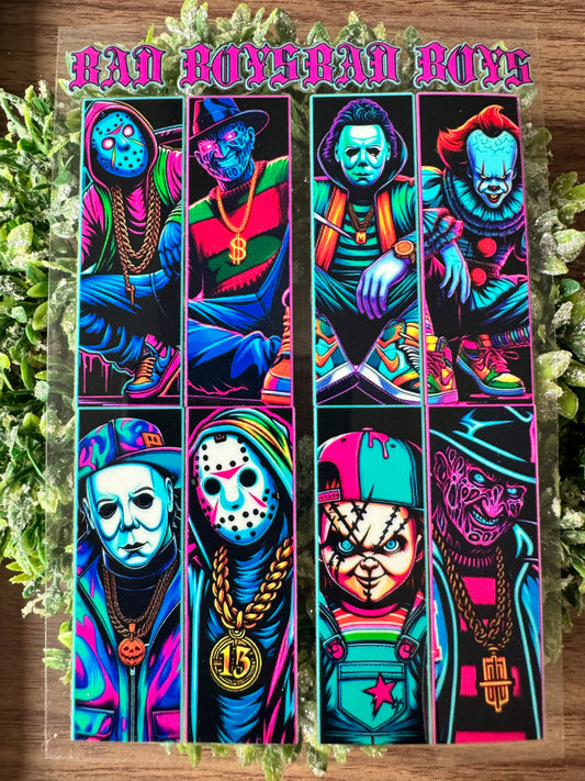 Neon Scary Guys Notebook Wrap (small)