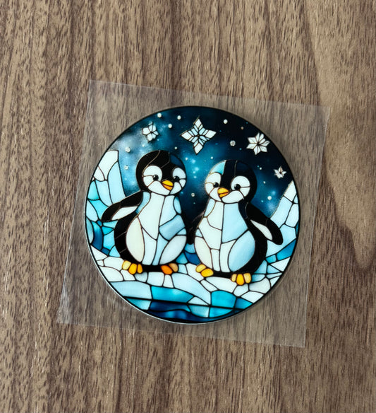 Penguin Friends Circle Decal