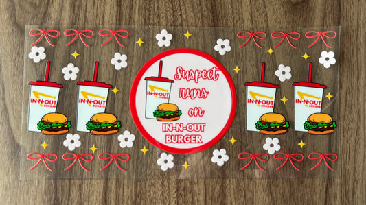 Suspect Directions Burger Cup Wrap