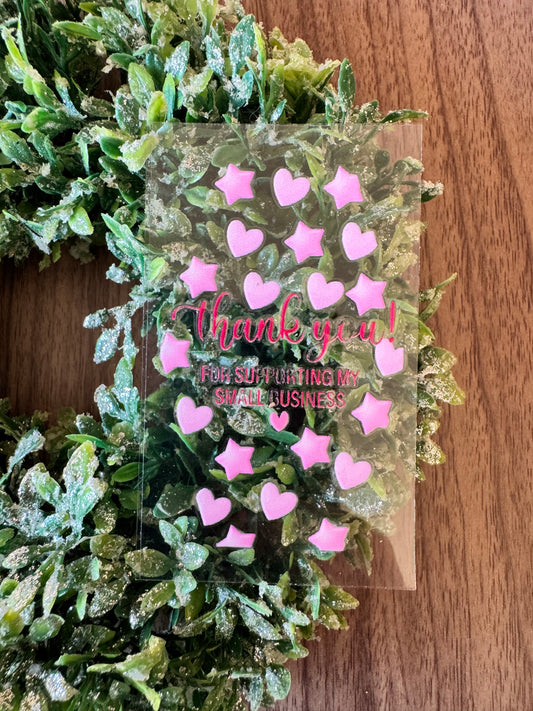 Small Business Keychain Decal