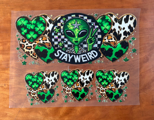 Stay Weird Alien Cup Wrap